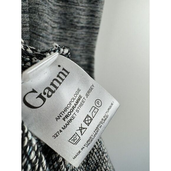 Anthropologie GANNI Pinnacle Textured Dress Ruffled Tweed Fit & Flare, Size S - Picture 4 of 6